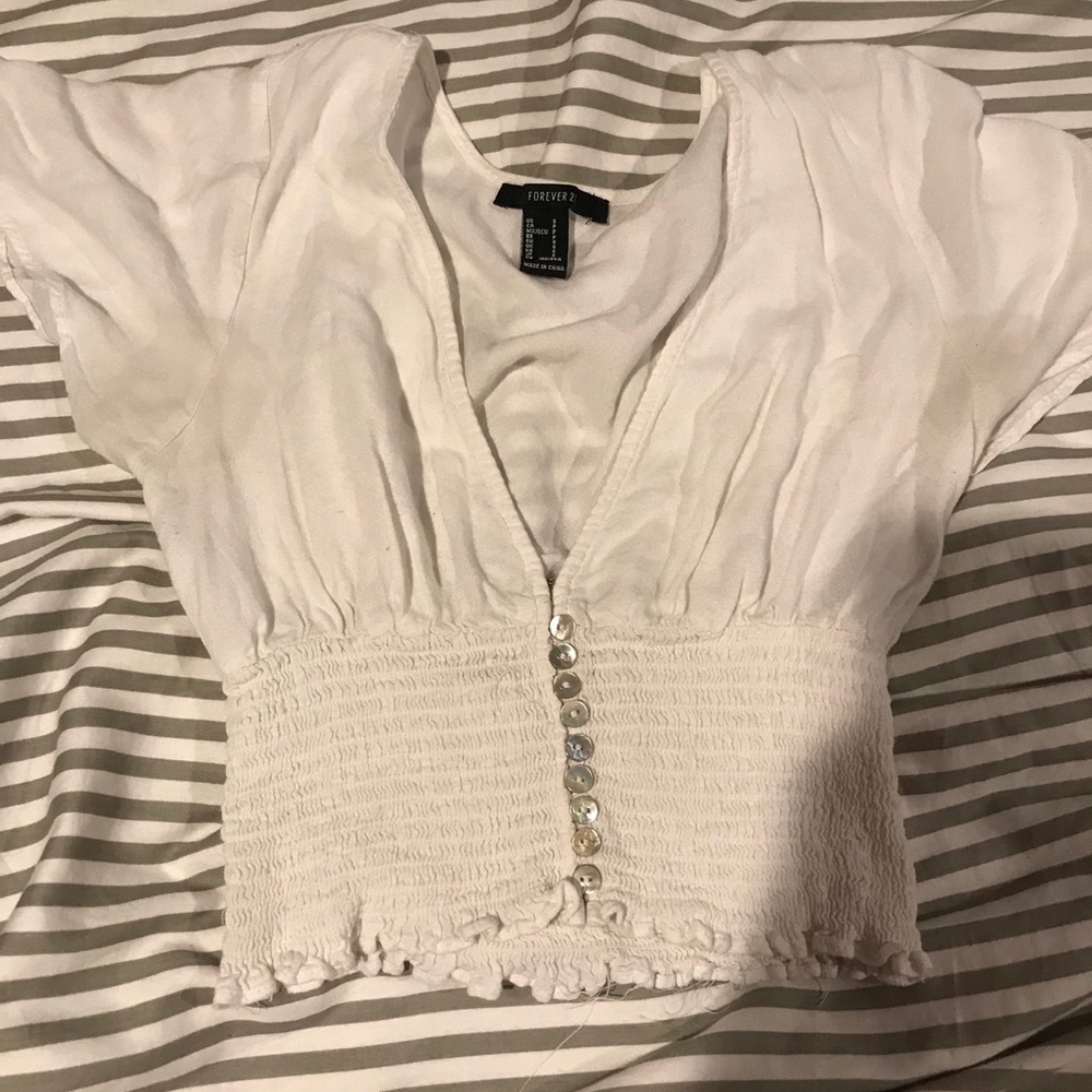 Forever 21 Ribbed Crop Top